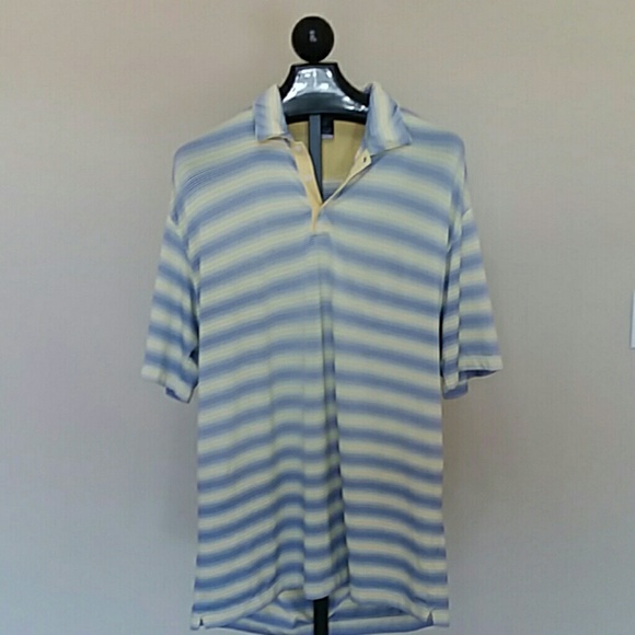 Nike Other - NIKE Dry Fit Men's Collared Shirt Blue + Yellow XL